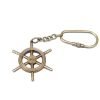 Nautical Brass Ship Wheel Keyring