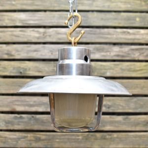 Vintage Aluminum Cap Pendant Light – Nautical Cargo Ceiling Salvage