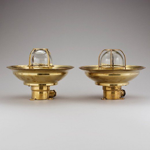 - antique brass pendant lights hanging light fixtures sl 00057 Vintage Brass Ceiling Pendant Lights Nautical Pair