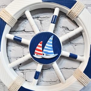 Authentic Nautical Ship Wheel Wall Decor