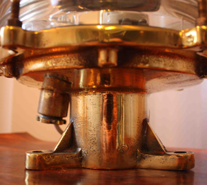 Original Brass Dock Post Antique Light - Nautical Salvage