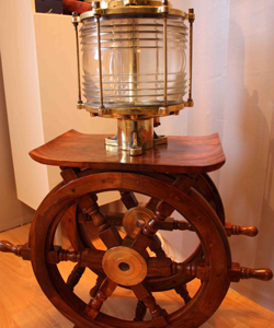 Original Brass Dock Post Antique Light - Nautical Salvage