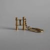 Vintage Brass Binoculars Keyring Nautical Gift