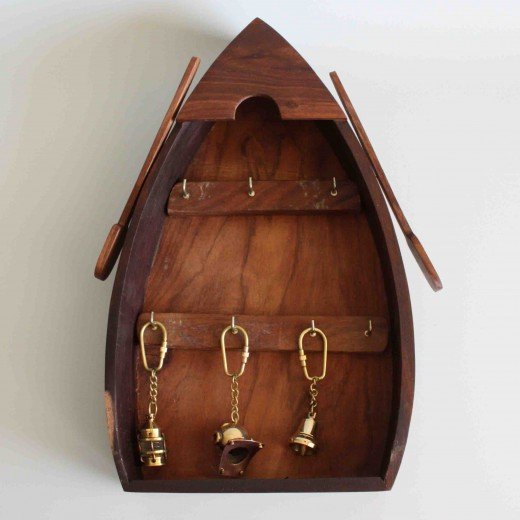 - boat key box marine decor sl 00087 Nautical Wooden Boat Hut Style Key Holder