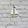 Handcrafted Nautical Sailboat Wall Hook Decor