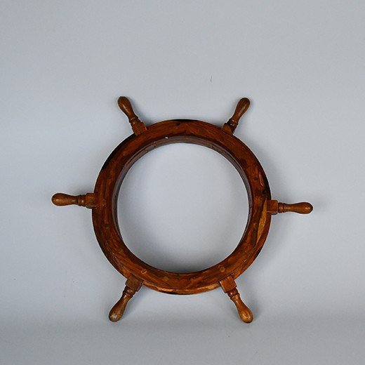 - brass marine wheel steering wheels sl 00074 Wooden Marine Steering Wheels -Nautical Decor
