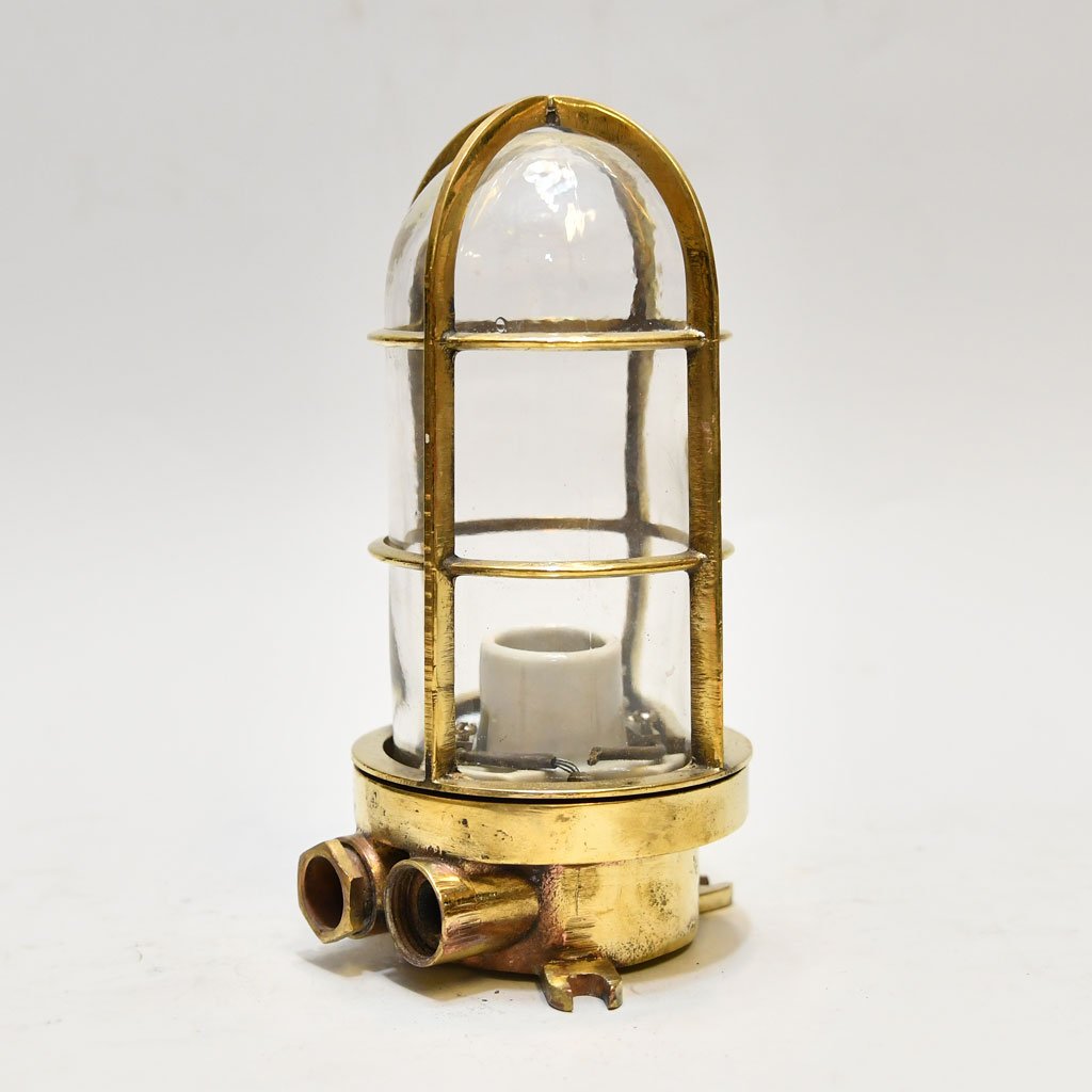 - brass wall light sl 495 Vintage Brass Nautical Wall Light – Authentic Maritime Salvage