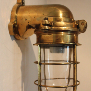 Cast Brass Nautical Sconce Light or Lamp
