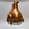 Vintage Copper Cargo Pendant Light – Authentic Nautical Hanging Lamp