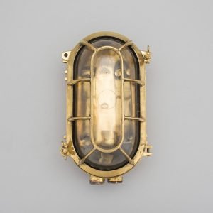 Oval Marine Bulkhead Brass Wall Light