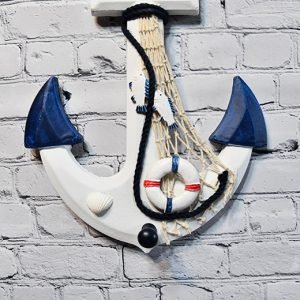 - decoration wood anchor home decoration 1297 Nautical Anchor Wall Decor – Wooden Mediterranean Hanging