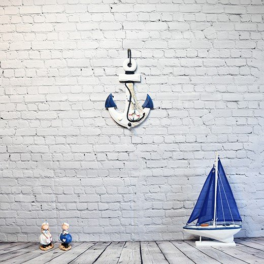 - decoration wood anchor home decoration 1299 Nautical Anchor Wall Decor – Wooden Mediterranean Hanging