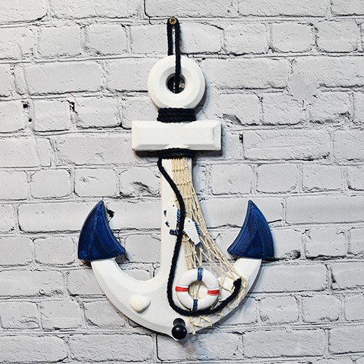 - decoration wood anchor home decoration 231 Nautical Anchor Wall Decor – Wooden Mediterranean Hanging