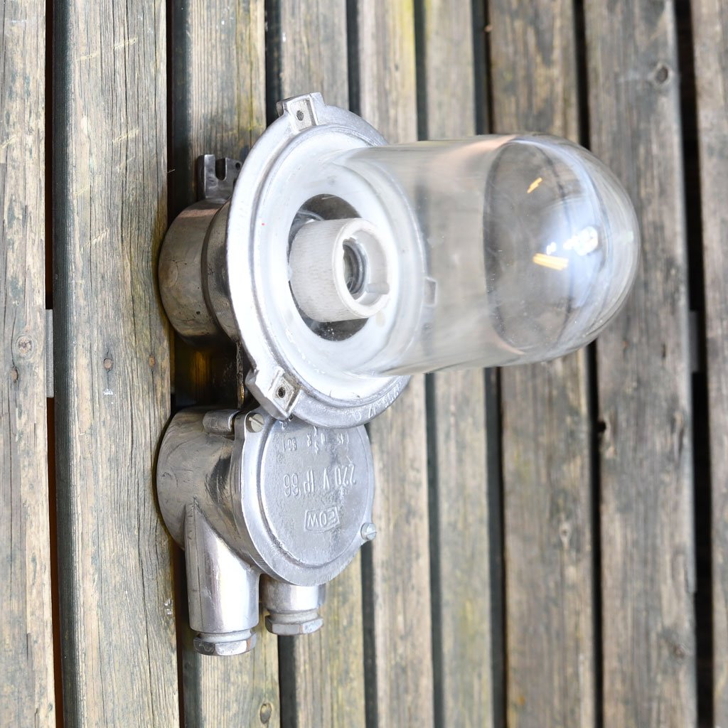- eos alu lamp sl 395 Authentic Vintage EOS Aluminium Nautical Wall Light