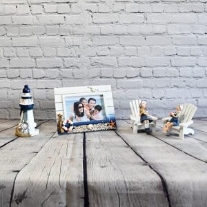 - european style wood crafts creative rectangle photo frame 1570 Handcrafted Nautical Wooden Photo Frame with Coastal Details