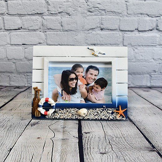 - european style wood crafts creative rectangle photo frame 225 Handcrafted Nautical Wooden Photo Frame with Coastal Details