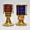 - gate brass lamp red green sl 414 Authentic Vintage Pair Brass Port and Starboard Navigation Lights