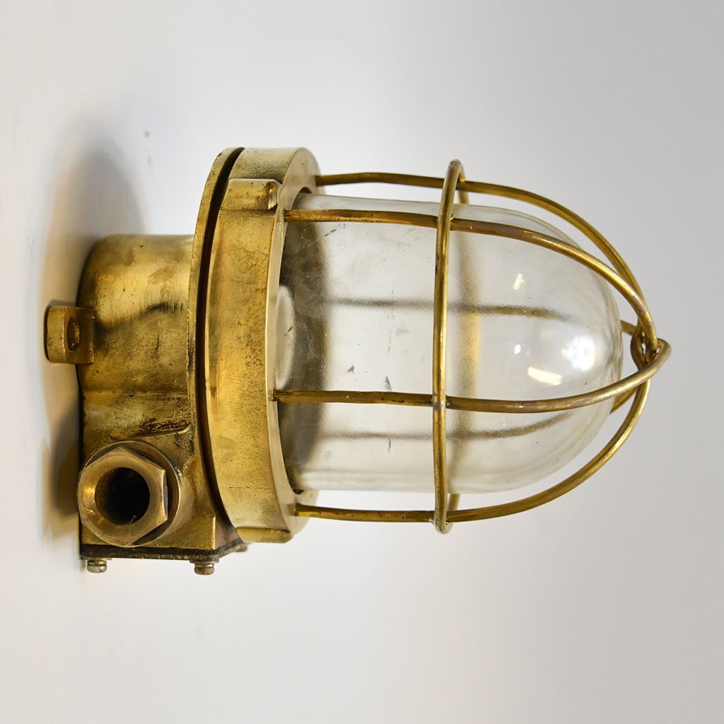 - germany security light sl 355 Authentic Vintage German Brass Nautical Bulkhead Security Light
