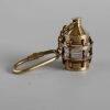 Nautical Brass Lantern Lamp Keyring