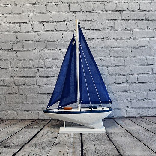 - mediterranean retro sailing wooden boats model 223 Wooden Model Sailboat – Nautical Coastal Decor