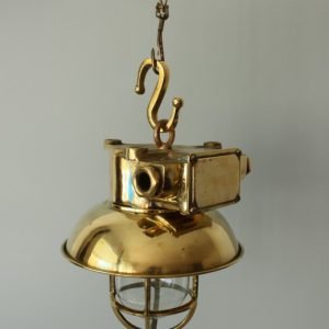 Nautical Ceiling Pendant Light With Frosted Globe