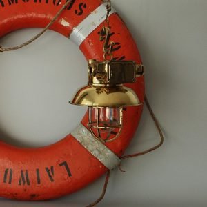 Nautical Ceiling Pendant Light With Frosted Globe