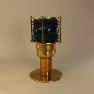 Real Antique Post Mounted Port Side Navigation Light