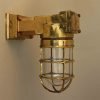 - salvaged brass right angled passageway light wall light sl 000128 Salvaged Brass Right Angled Passageway Wall light