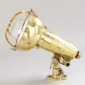 Vintage Marine Brass Searchlight - Tower Lamp