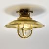 Vintage WISKA Brass Cap Pendant Light – Nautical Cargo Salvage