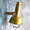 Authentic Vintage Brass Nautical Stand Spotlight