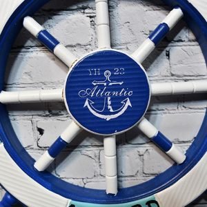 Handcrafted Marine Style Nautical Ship Wheel Atlantic Wall Decor