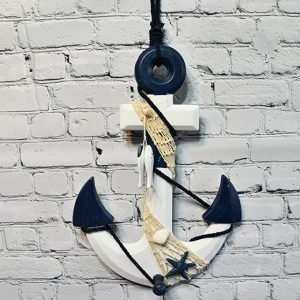 Nautical Anchor Wall Art – Mariners Wooden Sculpture