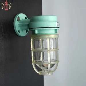 Authentic Vintage Fibreglass 90 Degree Nautical Passage Light