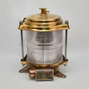 Authentic Vintage Brass Navigation Lamp – Nautical Port/Starboard Lantern