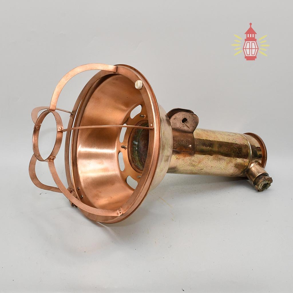 - SL 10992 3 Authentic Polished Brass Cargo Spot Pendant Light – Vintage Nautical Hanging