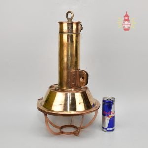 - SL 10992 5 Authentic Polished Brass Cargo Spot Pendant Light – Vintage Nautical Hanging