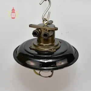 - SL 11012 1 Authentic Vintage Iron Pendant Light – Large Nautical Hanging Salvage