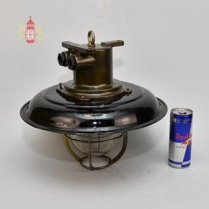 Authentic Vintage Iron Pendant Light – Large Nautical Hanging Salvage