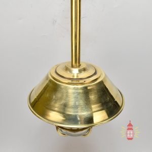 Hanging Vintage Brass Cargo Pendant Light with Brass Cap