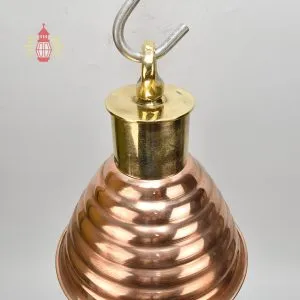 - DSC 8257 SL 10757 Vintage Ribbed Copper Deck Pendant Light