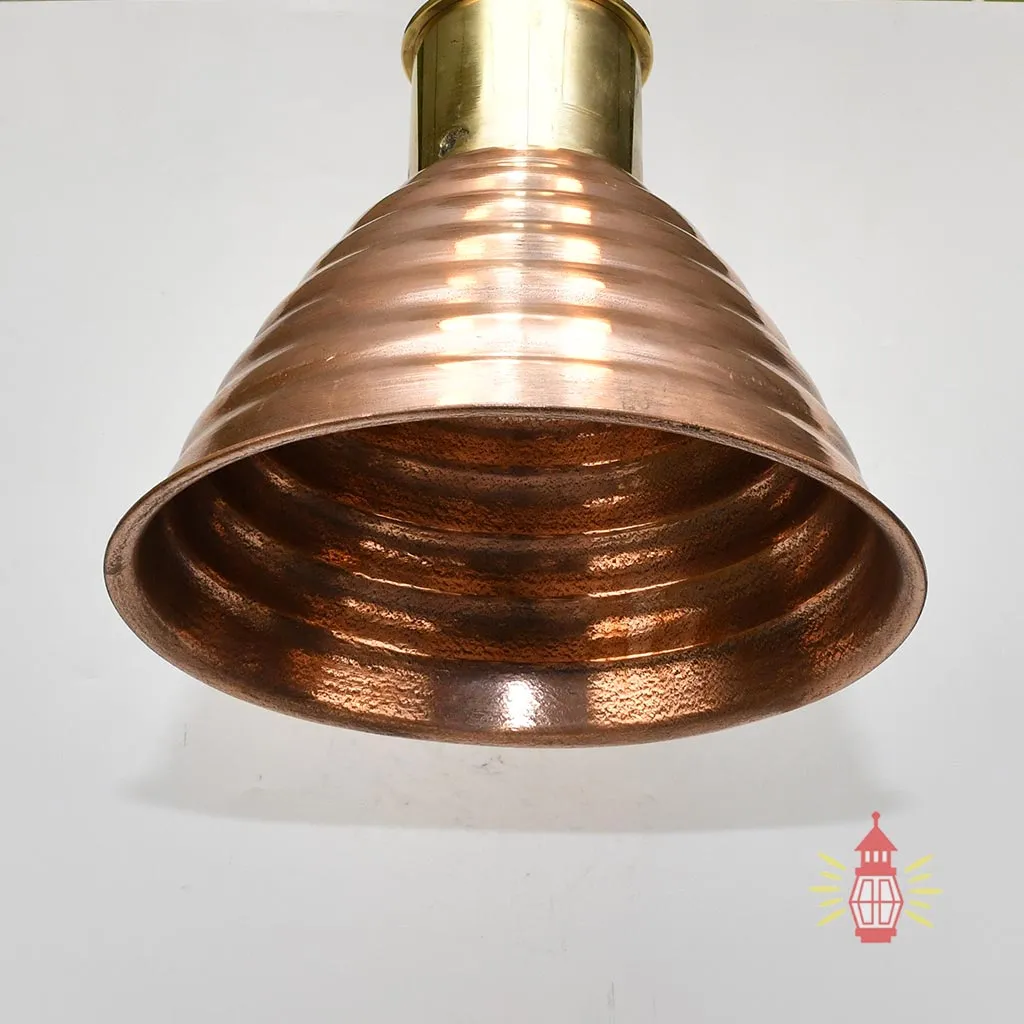 - DSC 8258 SL 10757 Vintage Ribbed Copper Deck Pendant Light
