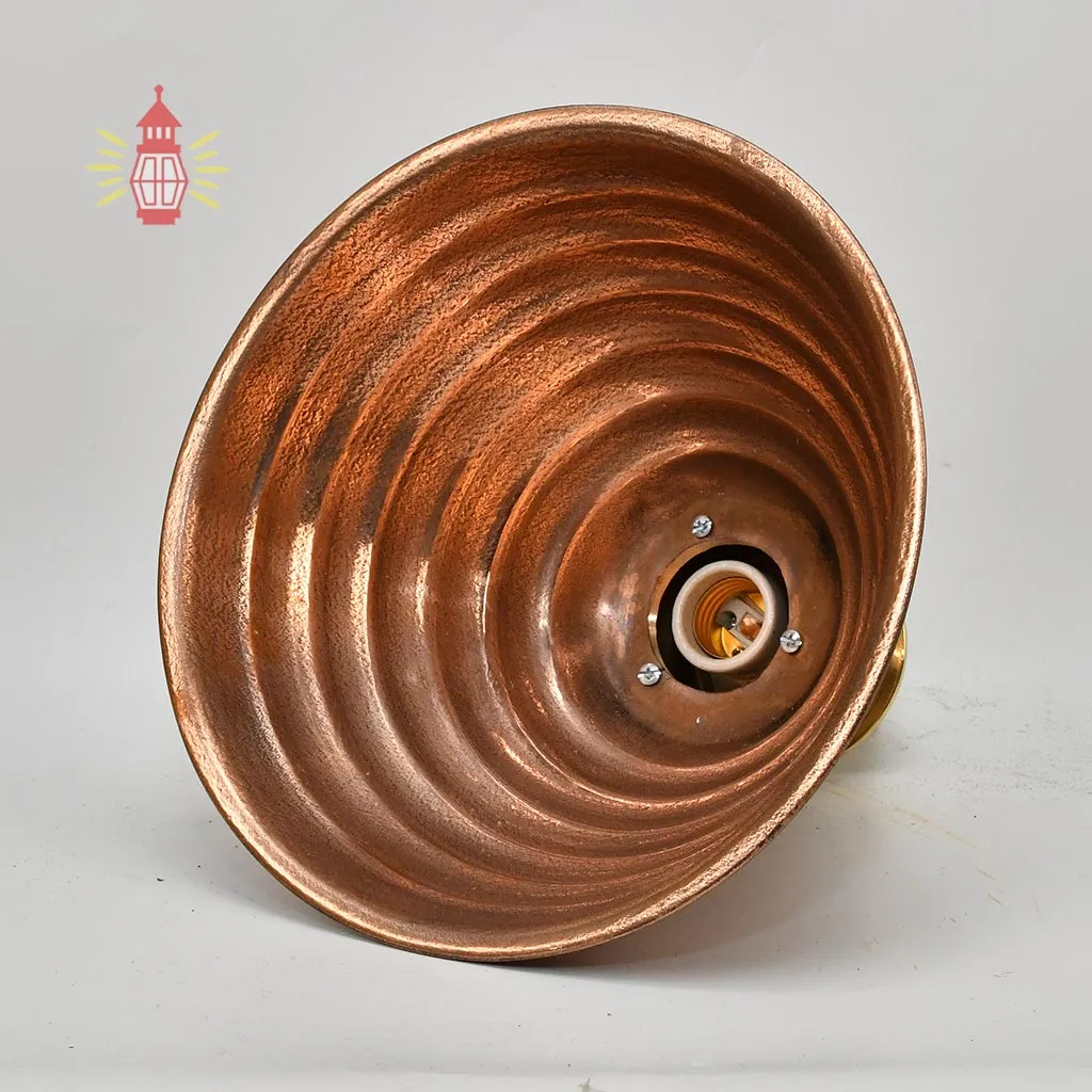 - DSC 8260 SL 10757 Vintage Ribbed Copper Deck Pendant Light