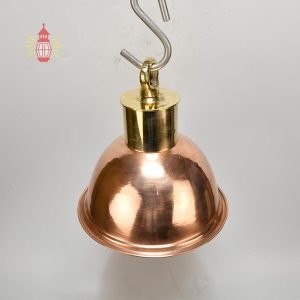 Vintage Copper Deck Pendant Light Nautical Style
