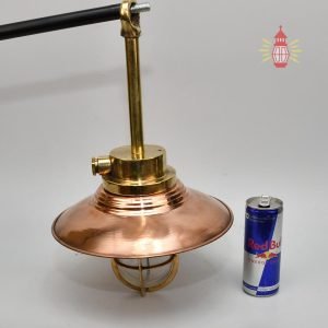 Antique Brass Nautical Pendant with Copper Shade