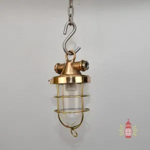 - DSC 8297 SL 10768 Vintage Brass Hanging Ship Lamp – Classic Nautical Light