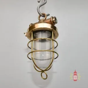 - DSC 8299 SL 10768 Vintage Brass Hanging Ship Lamp – Classic Nautical Light