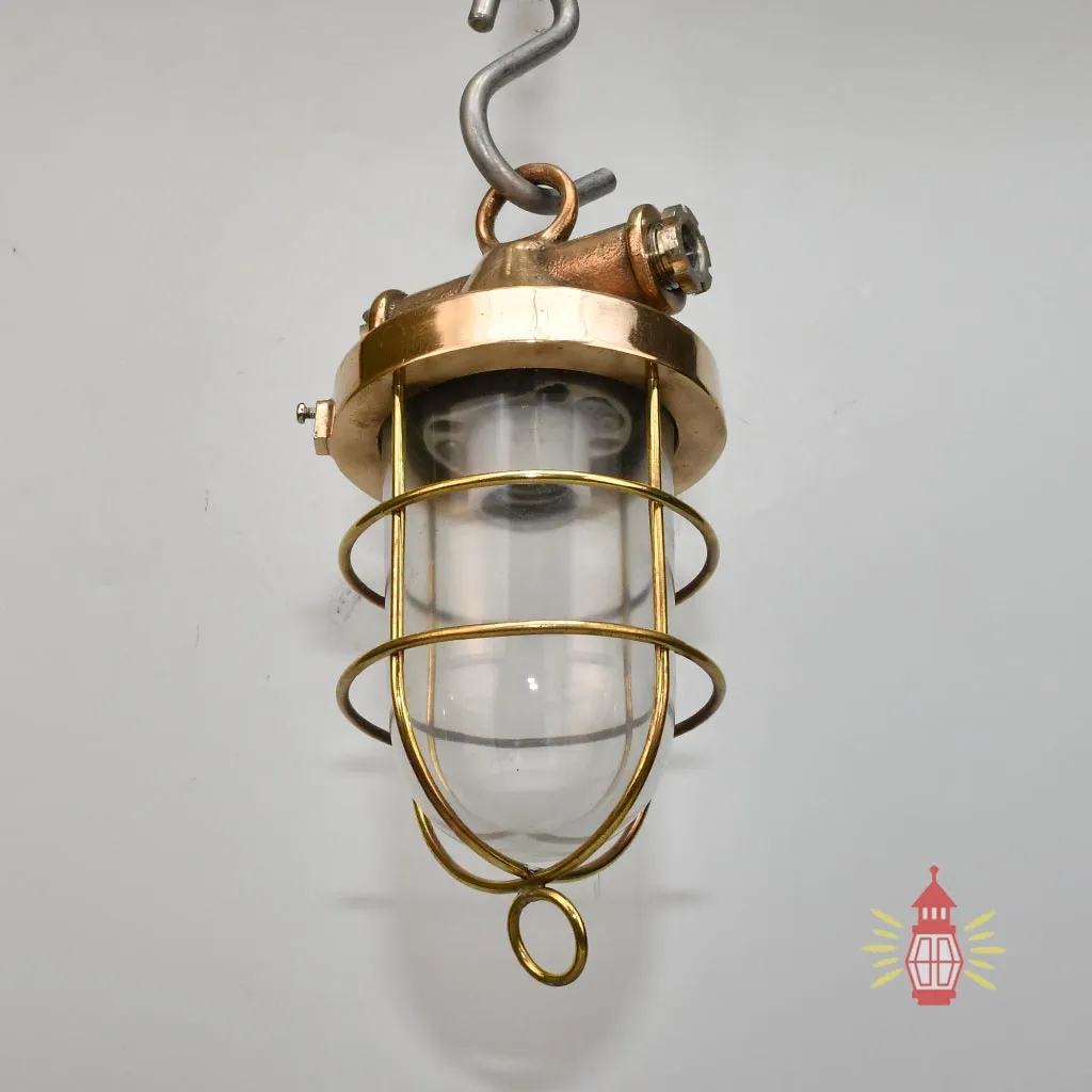 - DSC 8299 SL 10768 Vintage Brass Hanging Ship Lamp – Classic Nautical Light