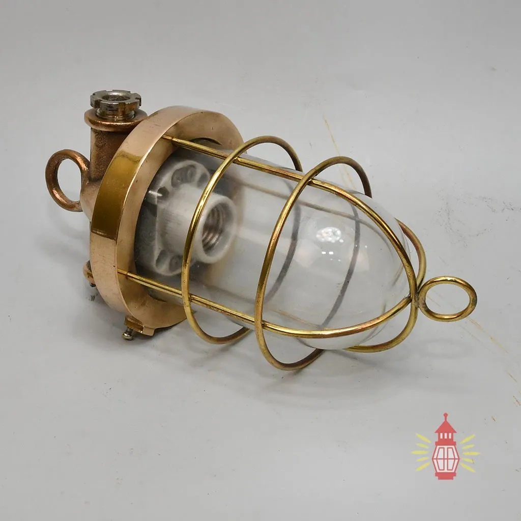 - DSC 8301 SL 10768 Vintage Brass Hanging Ship Lamp – Classic Nautical Light