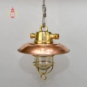 Nautical Brass Copper Hanging Lantern